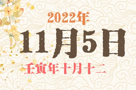 2022年11月5日出生的宝宝五行缺什么